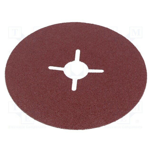 Sanding plate; Ø: 125mm; fiber; Granularity: