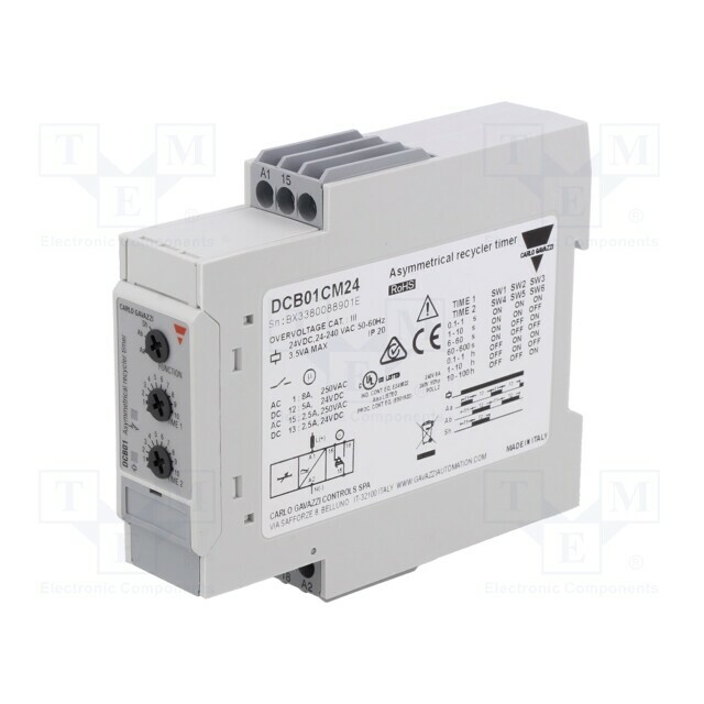 CARLO GAVAZZI Timer; 0,1s÷100h; SPDT