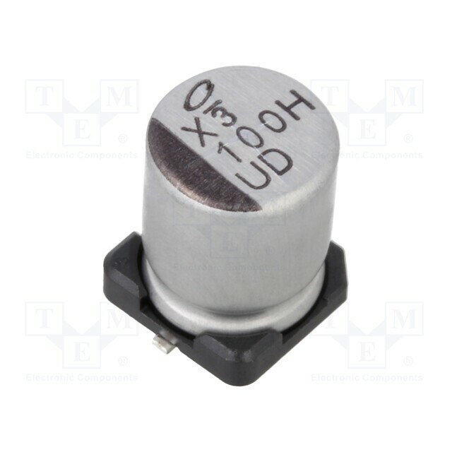 NICHICON Capacitor: electrolytic; SMD; 100uF; 50VDC