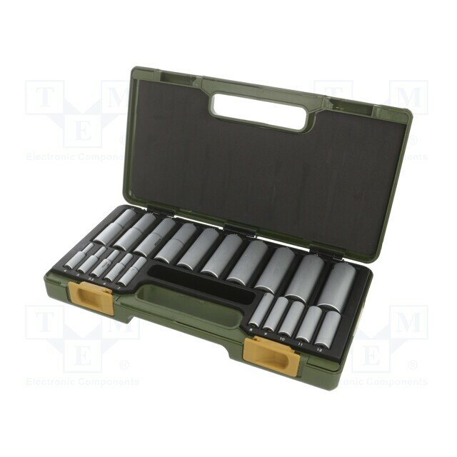 PROXXON Socket: 6-angles-set; 1/2",1/4"; Features: