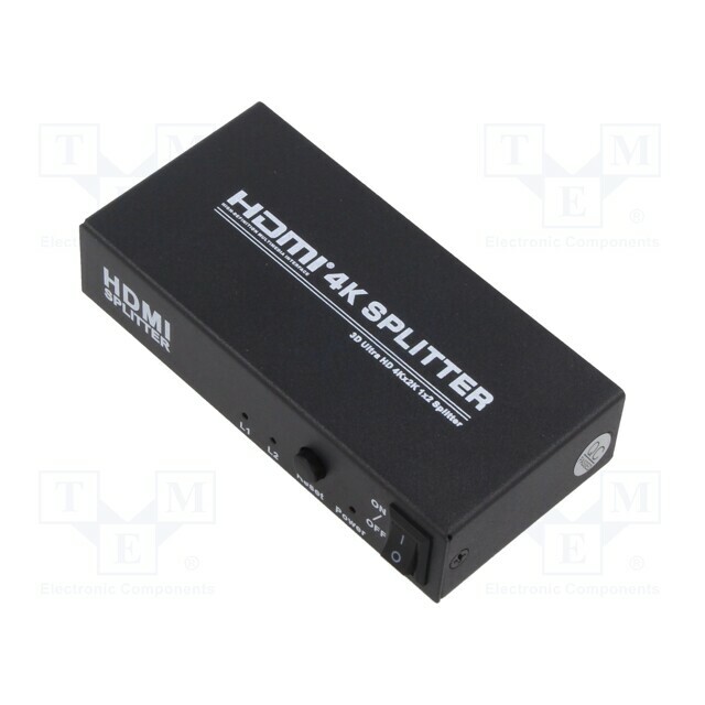 Splitter; HDMI 1.4; black; Input: