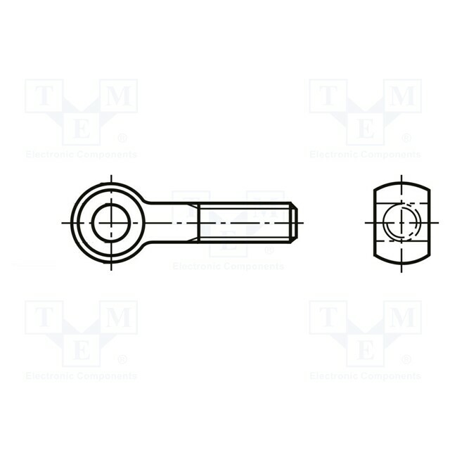 BOSSARD Lifting eye bolt; M10; M10x120