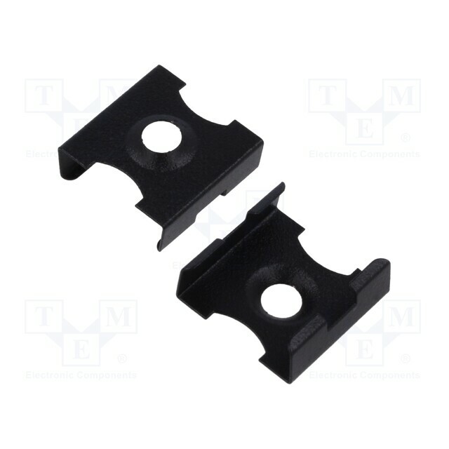 KLUŚ Holder; black; 45-STN; stainless steel