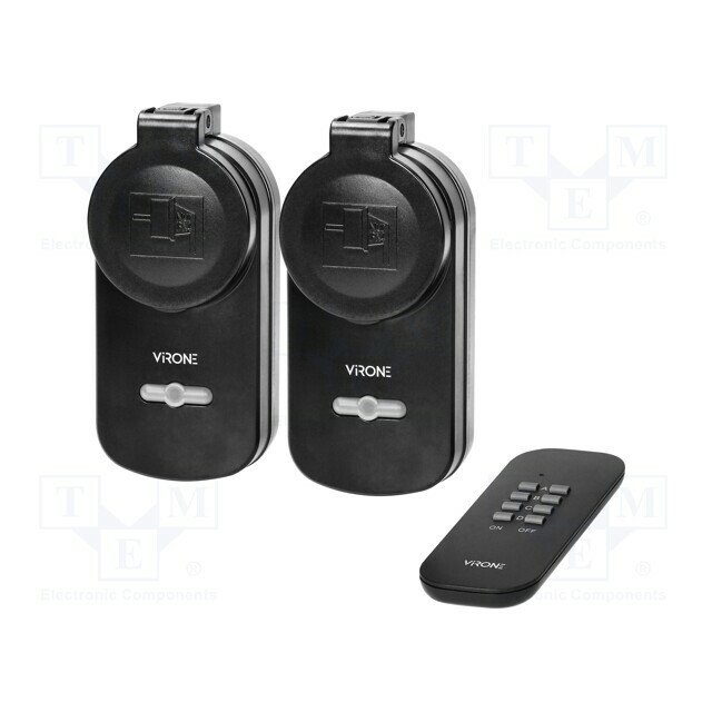 VIRONE Power socket; plug-in; 230VAC; IP44