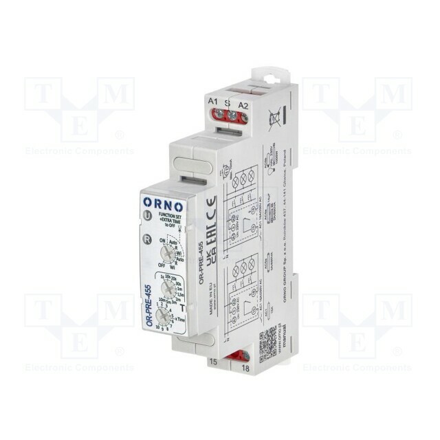 ORNO Staircase timer; for DIN rail