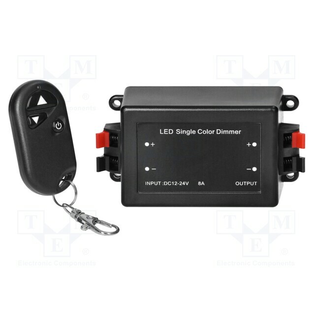 VIRONE Dimmer; 12÷24VDC; 8A; LED; remote