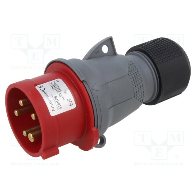 AMPHENOL Connector: AC supply 3-phase; plug