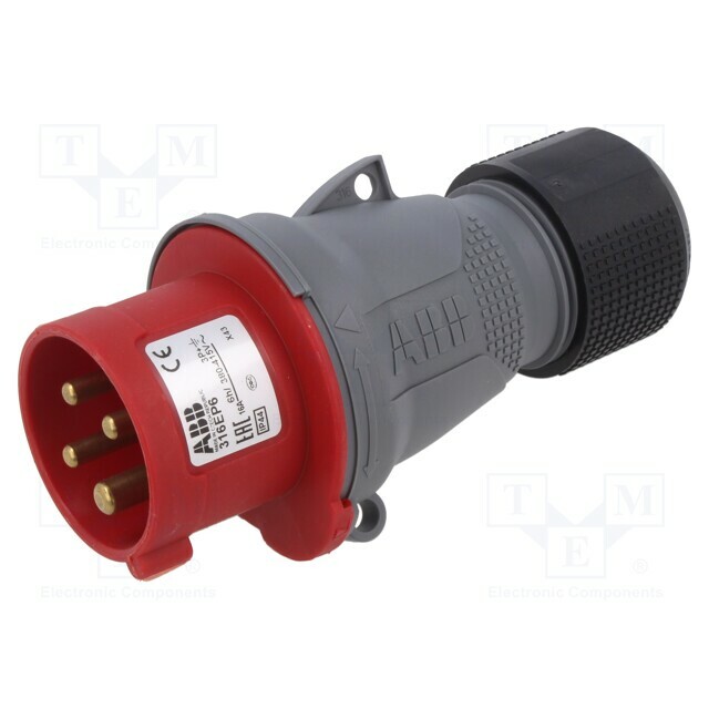 AMPHENOL Connector: AC supply 3-phase; plug