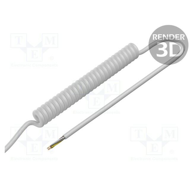 SIMECH Wire: coiled; 5x0.15mm2; unshielded