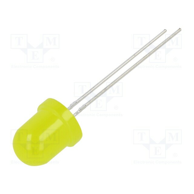 OPTOSUPPLY LED; yellow; 8mm; 1120÷1560mcd; 30°