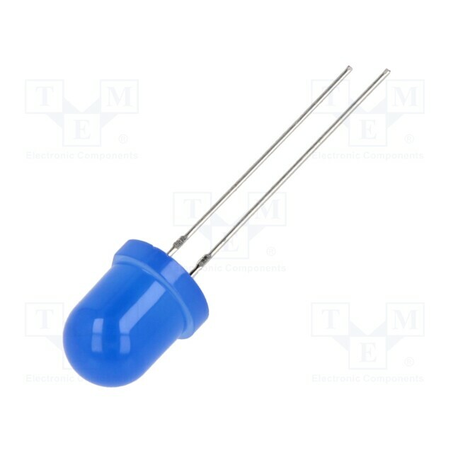 OPTOSUPPLY LED; blue; 8mm; 750÷1120mcd; 30°