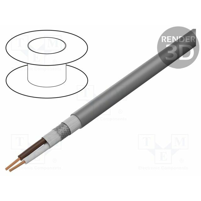 HELU Wire: control cable; SUPER-PAAR-TRONIC-340-C-PUR; 1x2x0