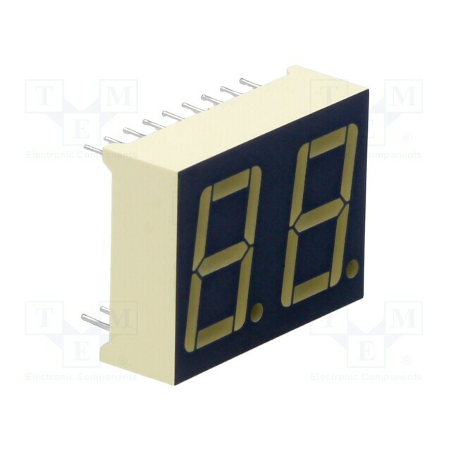 KINGBRIGHT ELECTRONIC Display: LED; 7-segment; 14