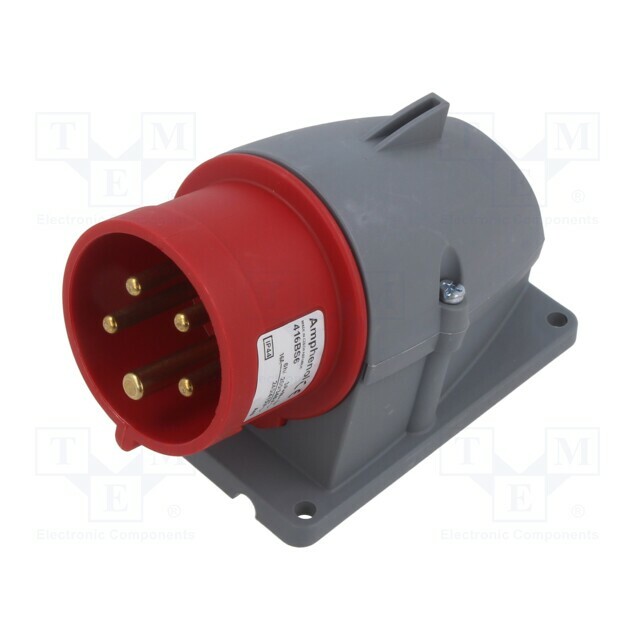 AMPHENOL Connector: AC supply 3-phase; socket