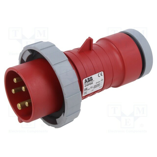 AMPHENOL Connector: AC supply 3-phase; plug