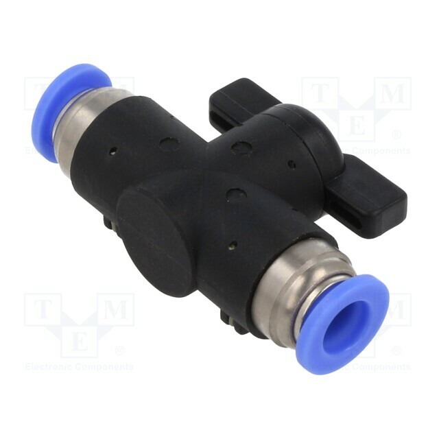 PNEUMAT Shutoff valve; 0÷10bar; nickel plated