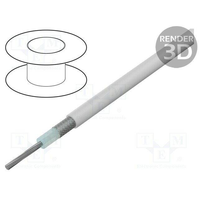 AGILINK MICROWIRES Wire: coaxial; 1x36AWG; stranded