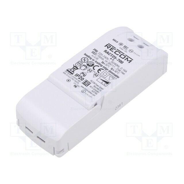 RECOM Power supply: switching; LED; 25W