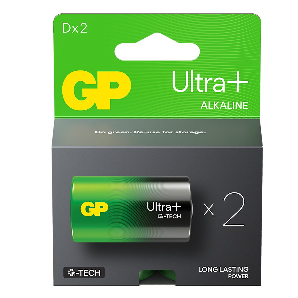 LR20 2BL GP Ultra+ Alkaline (G-TECH)