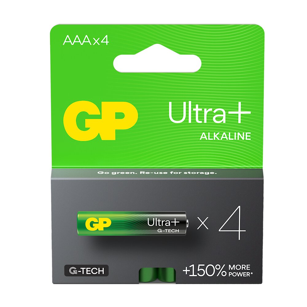 LR03 4BL GP Ultra+ Alkaline (G-TECH)