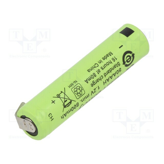 Re-battery: Ni-MH; AAA,R3; 780mAh; 1