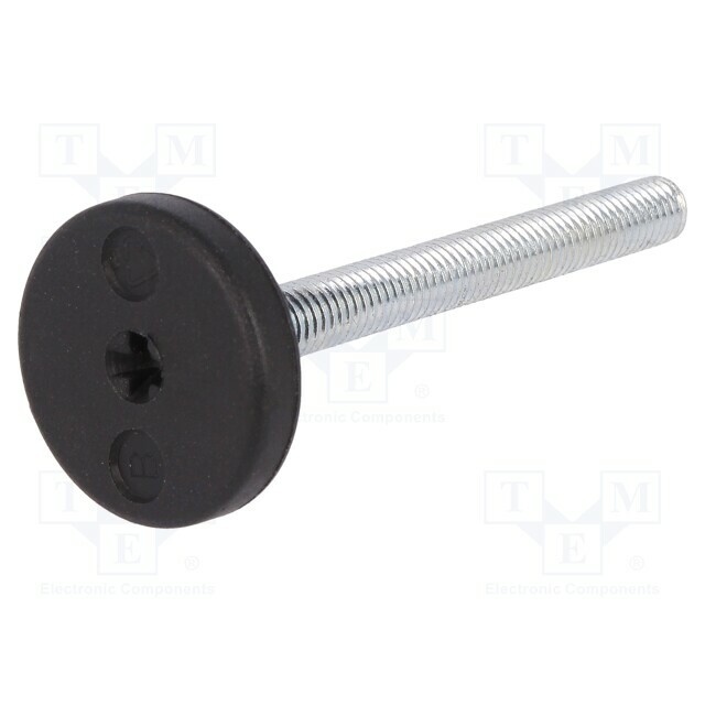 ELESA+GANTER Foot; rigid,with screwdriver slot