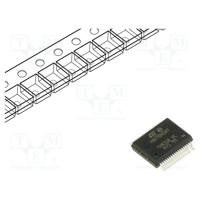 STMICROELECTRONICS IC: driver; H-bridge; brush motor