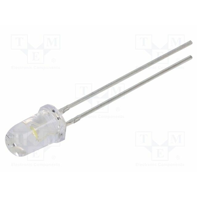 Inolux LED; white; 5mm; 6500÷8500mcd; 30°