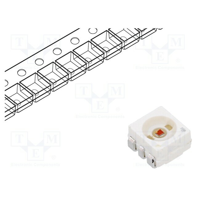 Ams OSRAM LED; yellow; SMD; 3550÷11200mcd