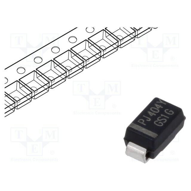 PanJit Diode: rectifying; SMD; 400V; 1A