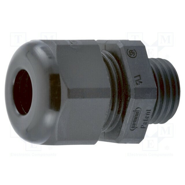 Cable gland; PG16; IP54; polyamide; black