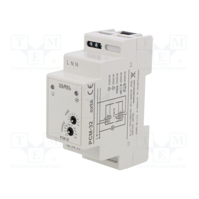 ZAMEL Timer; 0,1s÷10days; SPDT; 250VAC/16A