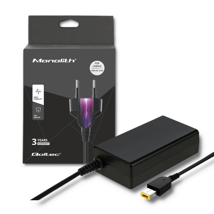 QOLTEC Power adapter for Lenovo 65W