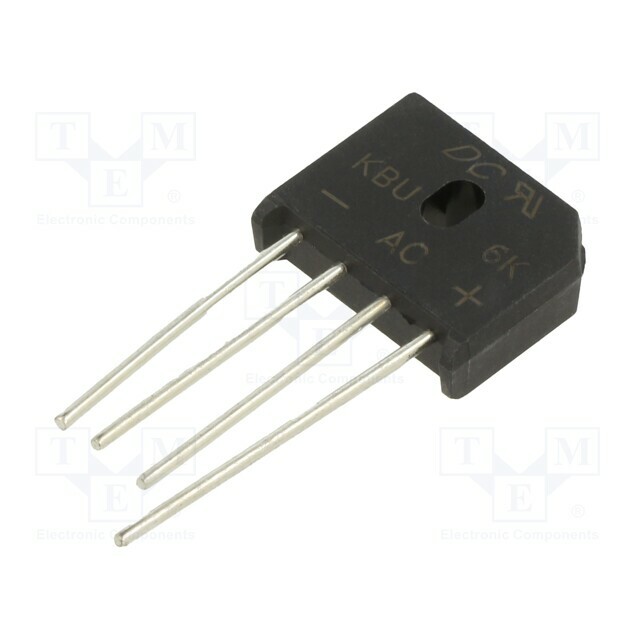 DC COMPONENTS Bridge rectifier: single-phase; Urmax: