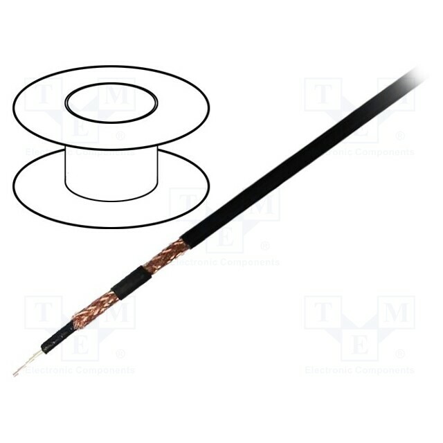 BELDEN Wire: coaxial; RG178; 1x30AWG; stranded