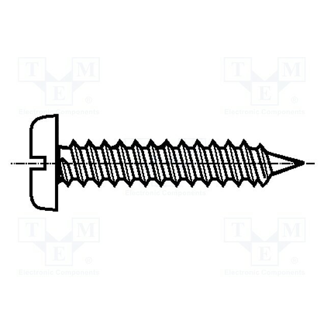 BOSSARD Screw; 2.9x25; Head: cheese