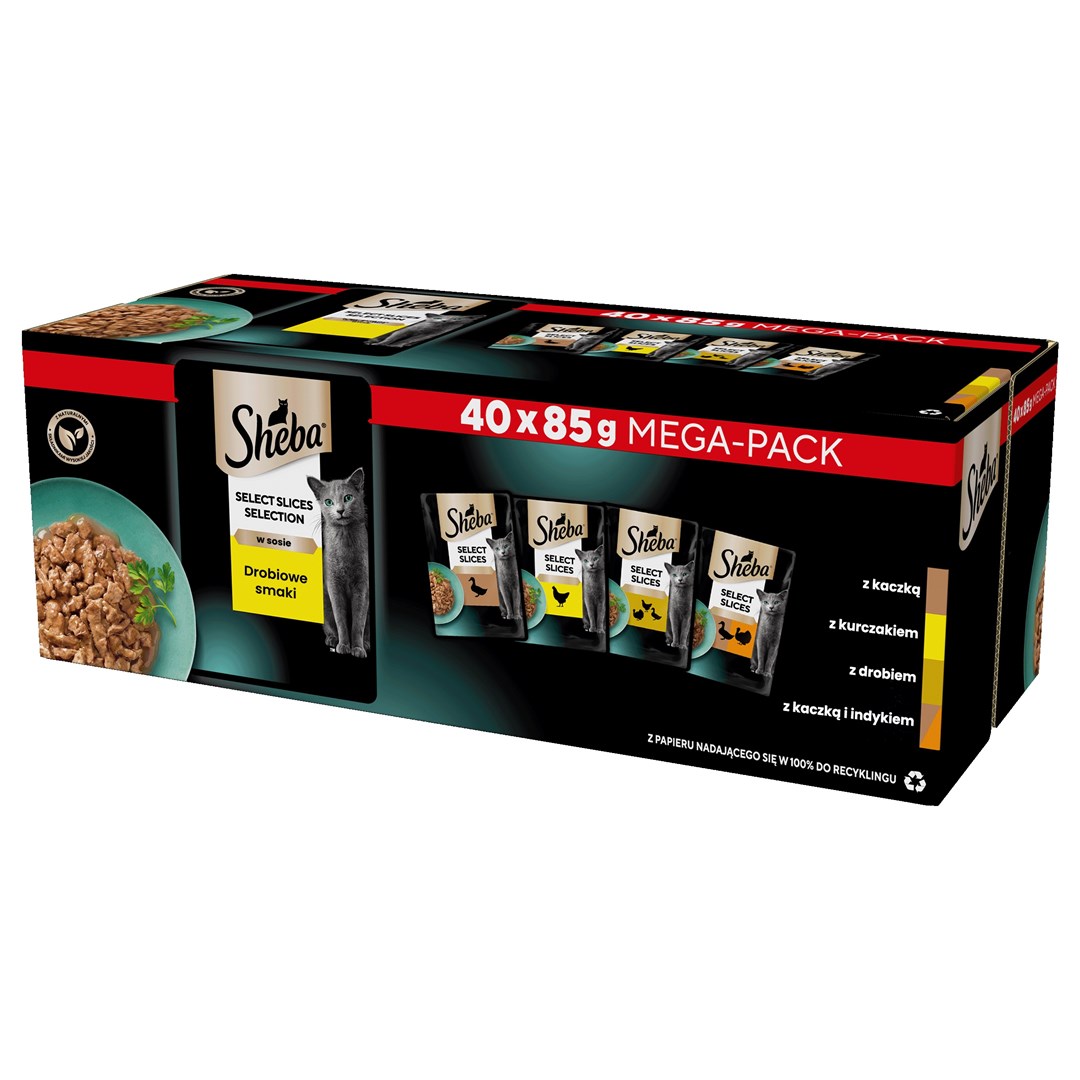 SHEBA Selection Select Slices Poultry Flavours