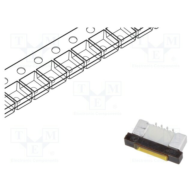 GCT Connector: FFC/FPC; tinned; SMT; 0