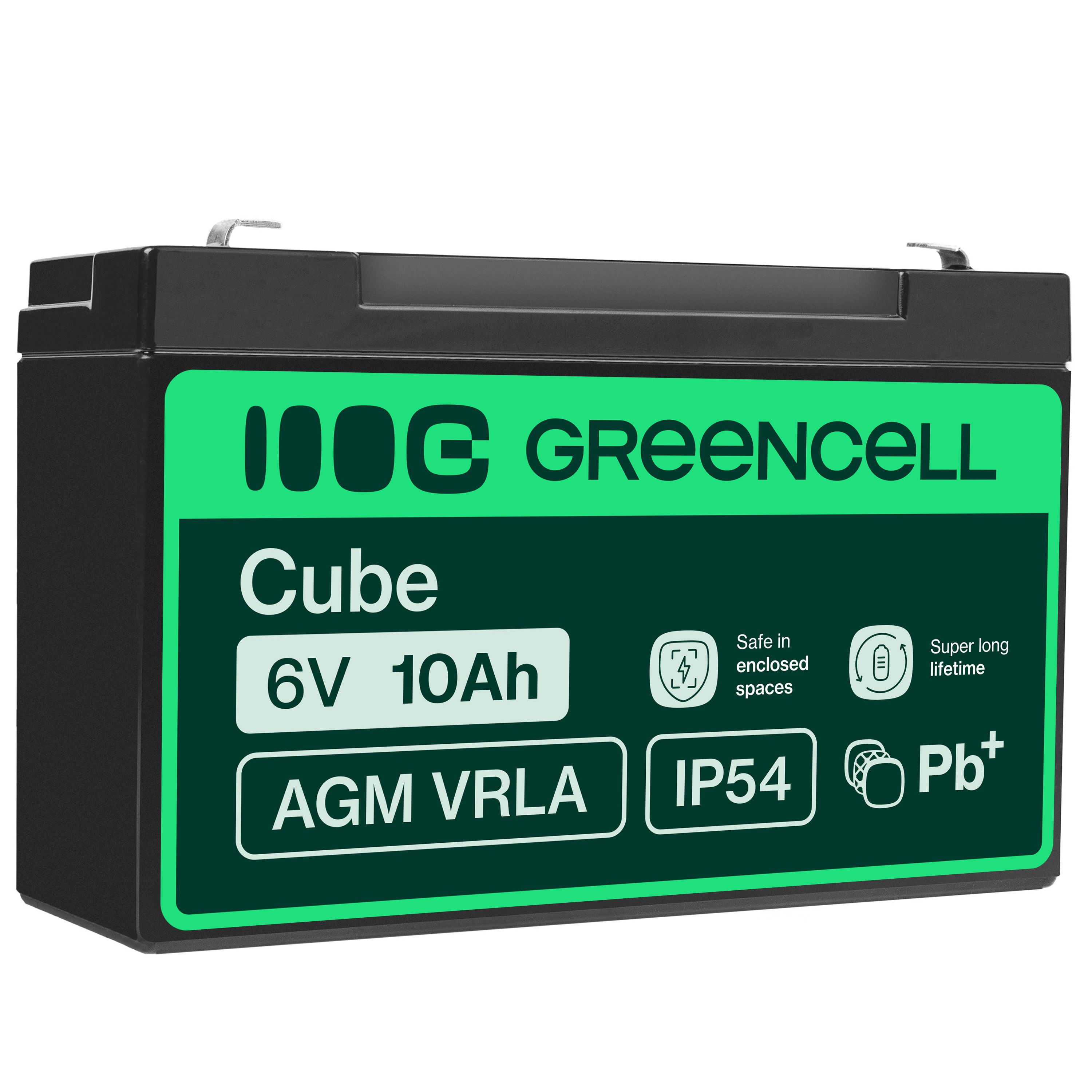 Green cell Battery AGM 6V 10
