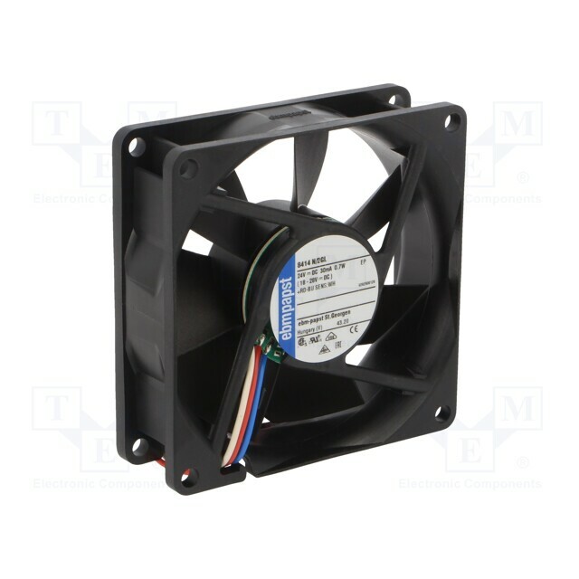 EBM-PAPST Fan: DC; 80x80x25.4mm; axial