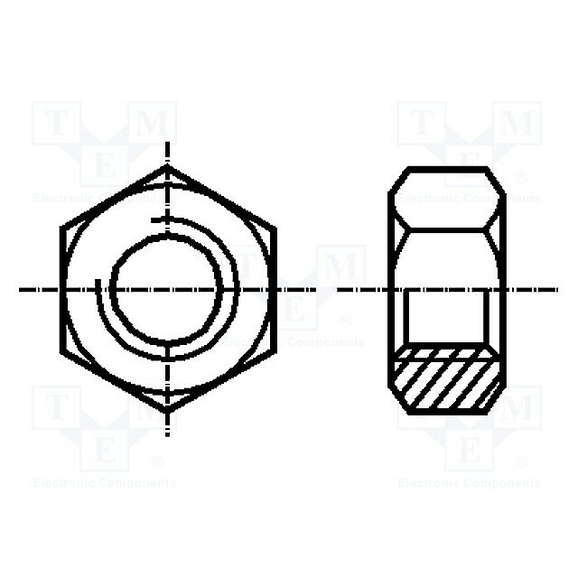 BOSSARD Nut; hexagonal; M16; 2; steel