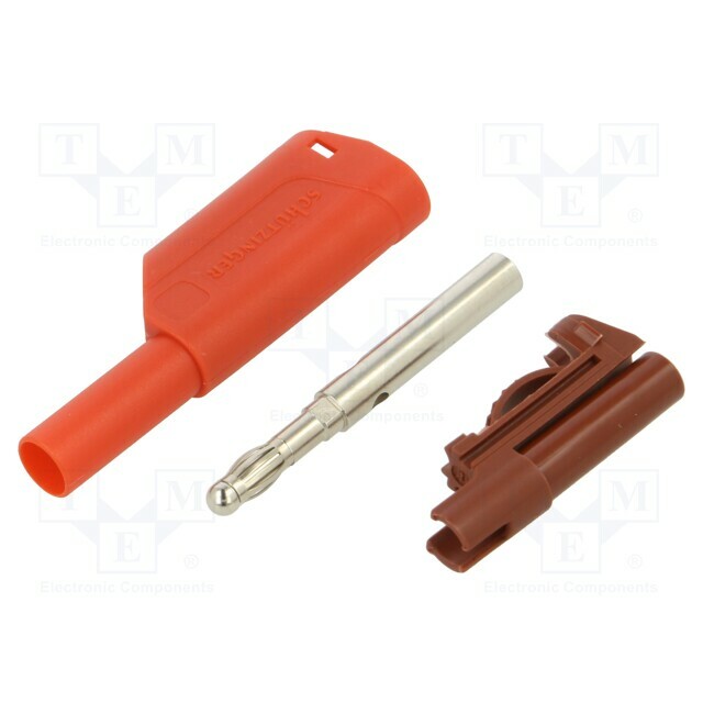 SCHUTZINGER Laboratory connector: 4mm banana; plug