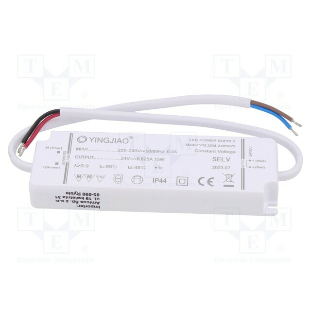 YINGJIAO Power supply: switching; LED; 15W