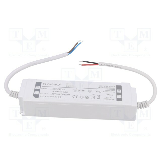 YINGJIAO Power supply: switching; LED; 80W