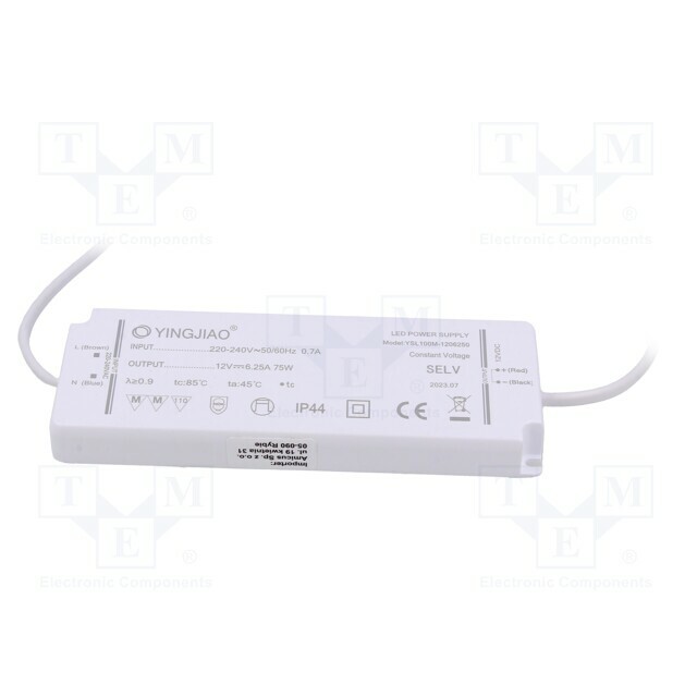 YINGJIAO Power supply: switching; LED; 75W