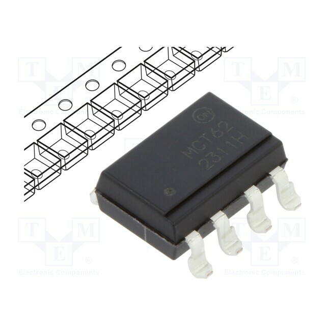 ONSEMI Optocoupler; SMD; Ch: 2; OUT: