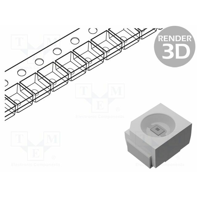 OPTOSUPPLY LED; blue; SMD; PLCC2; 150÷220mcd