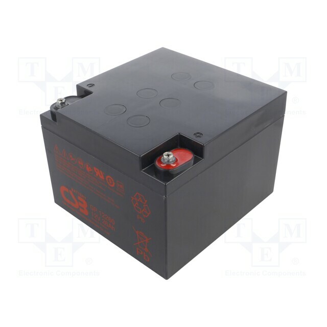 CSB BATTERY Re-battery: acid-lead; 12V; 26Ah