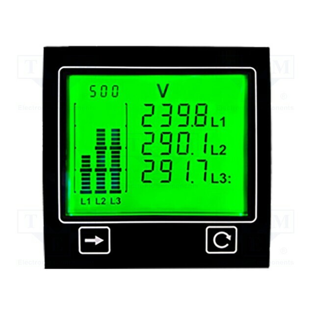 TRUMETER Meter: power; digital,mounting,programmable