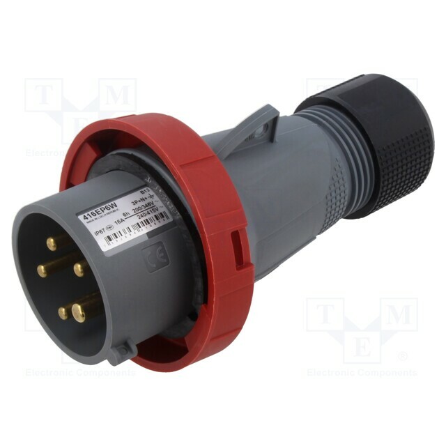 AMPHENOL Connector: AC supply 3-phase; plug